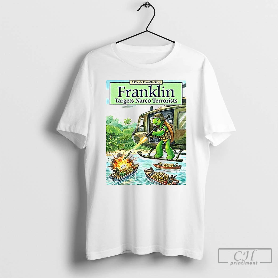 Classic Pete Hegseth Franklin Targets Narco Terrorists T-Shirts, Hoodie, Sweatshirt | PrintMintTees.com