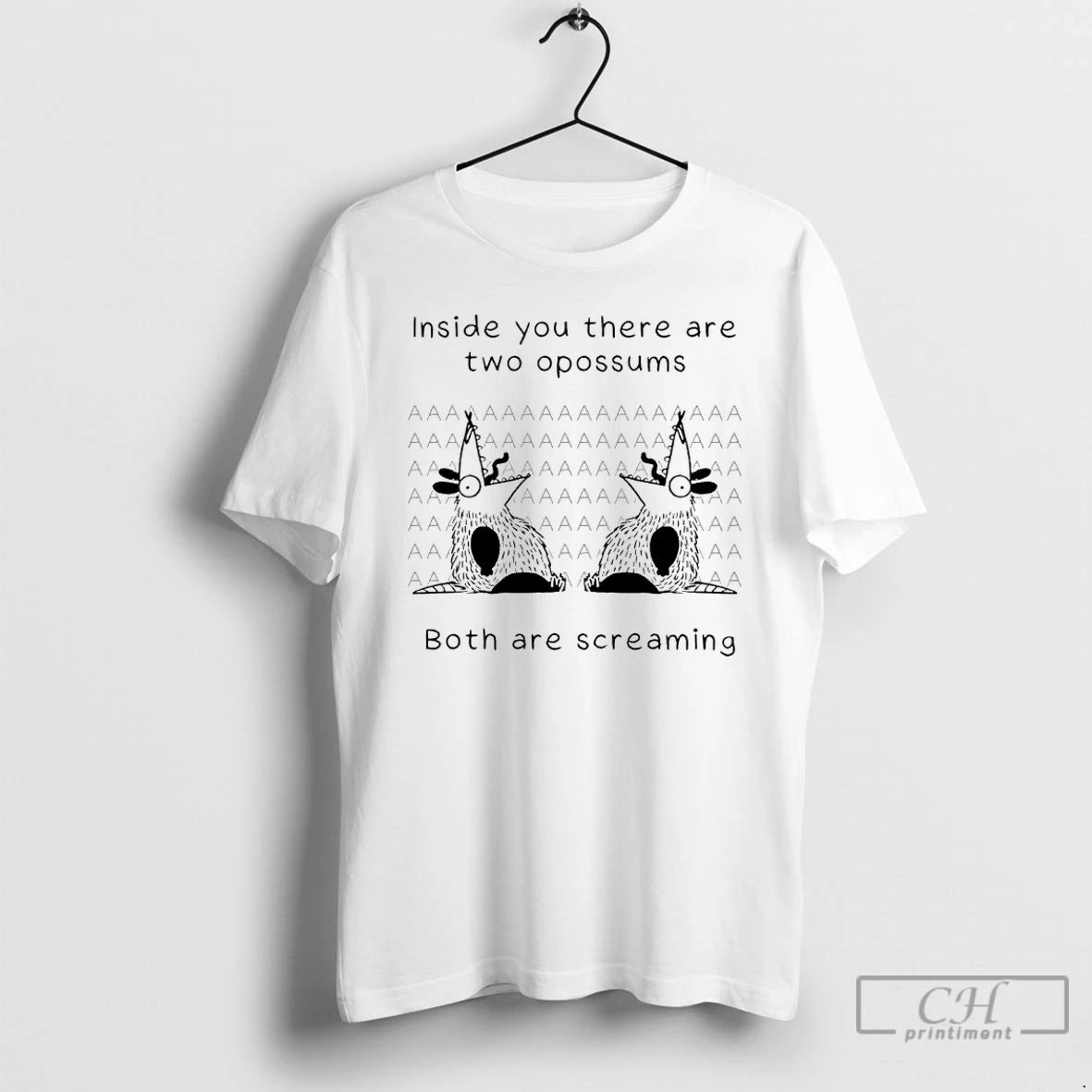 Classic Possums Inside You There Are Two Opossums Both Are Screaming T-Shirts, Hoodie, Sweatshirt | PrintMintTees.com