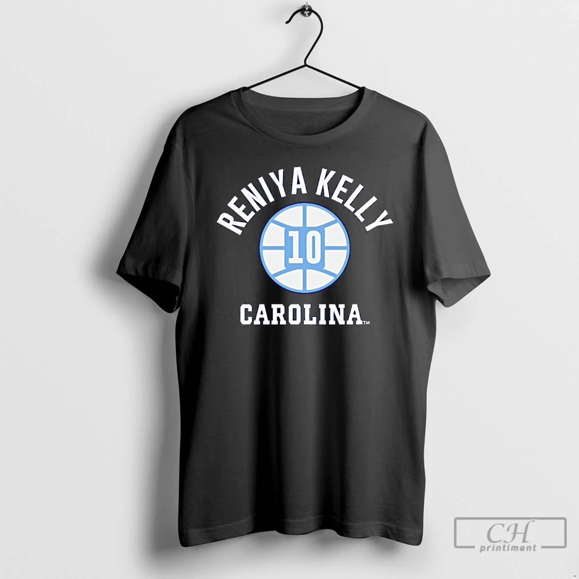 Classic Reniya Kelly 10 Unc Basketball Player Name And Number Ball T-Shirts, Hoodie, Sweatshirt | PrintMintTees.com