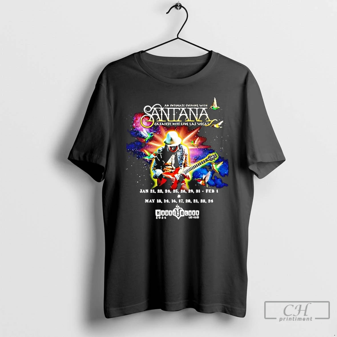 Classic Santana Greatest Hits Live Las Vegas 2026 T-Shirts, Hoodie, Sweatshirt | PrintMintTees.com