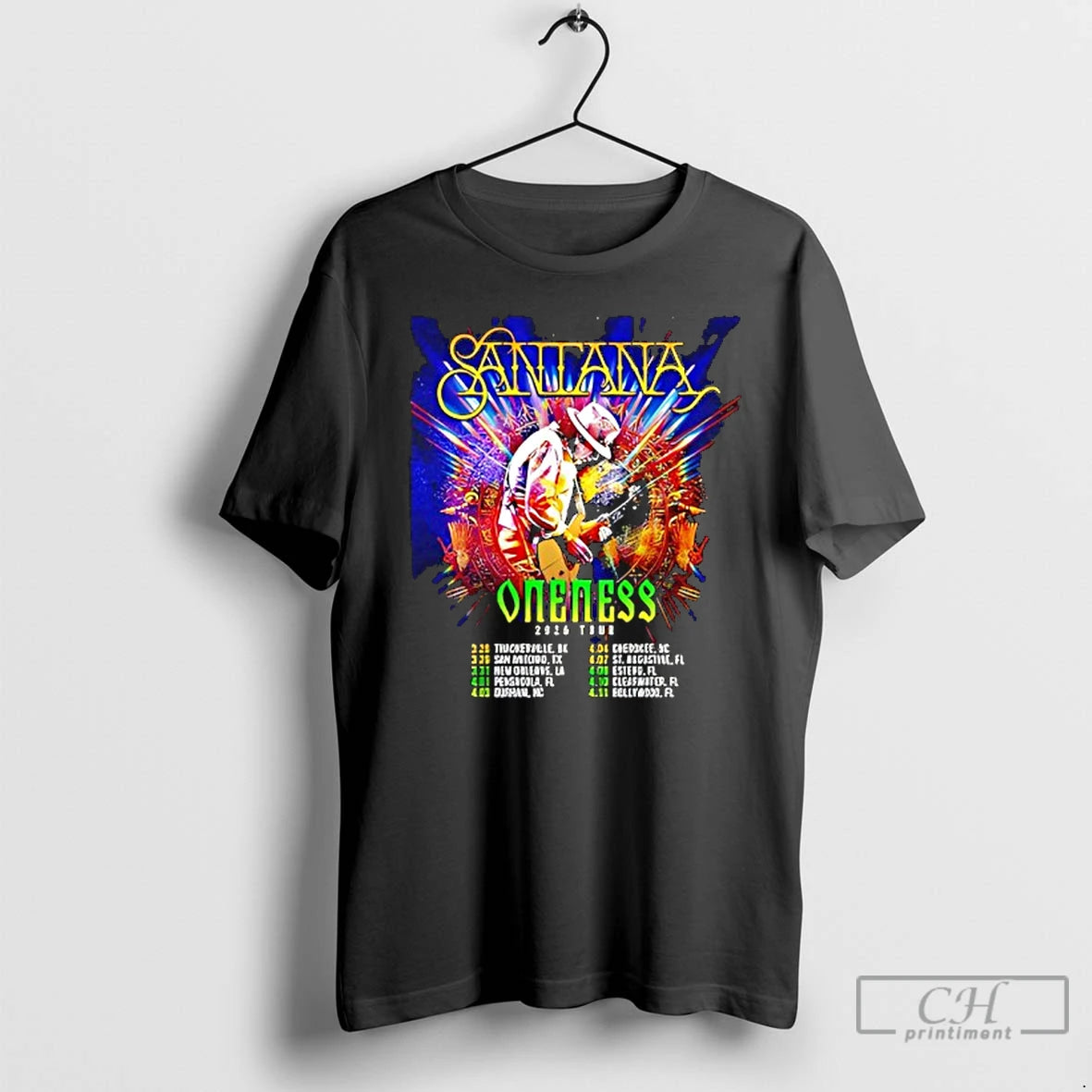 Classic Santana Oneness Usa Tour 2026 T-Shirts, Hoodie, Sweatshirt | PrintMintTees.com