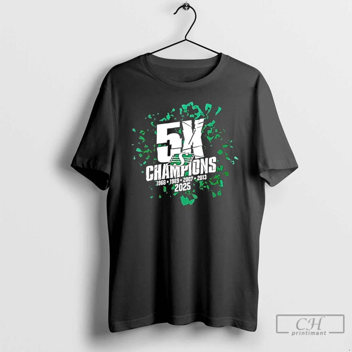 Classic Saskatchewan Roughriders 2025 Grey Cup 5x Champions T-Shirts, Hoodie, Sweatshirt | PrintMintTees.com