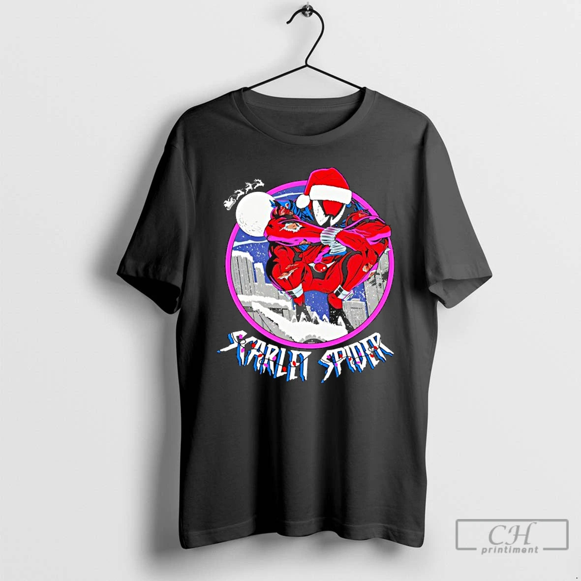 Classic Scarlet Spider Santa Christmas T-Shirts, Hoodie, Sweatshirt | PrintMintTees.com