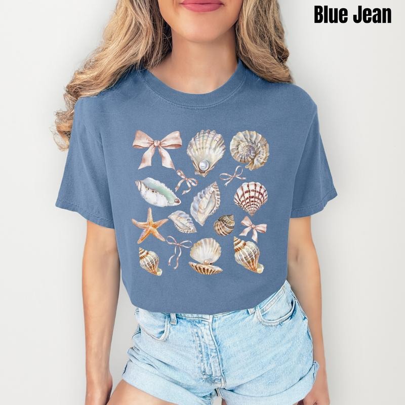 Classic Seashell Collage Comfort Colors 'NLB' T-Shirts, Hoodie, Sweatshirt