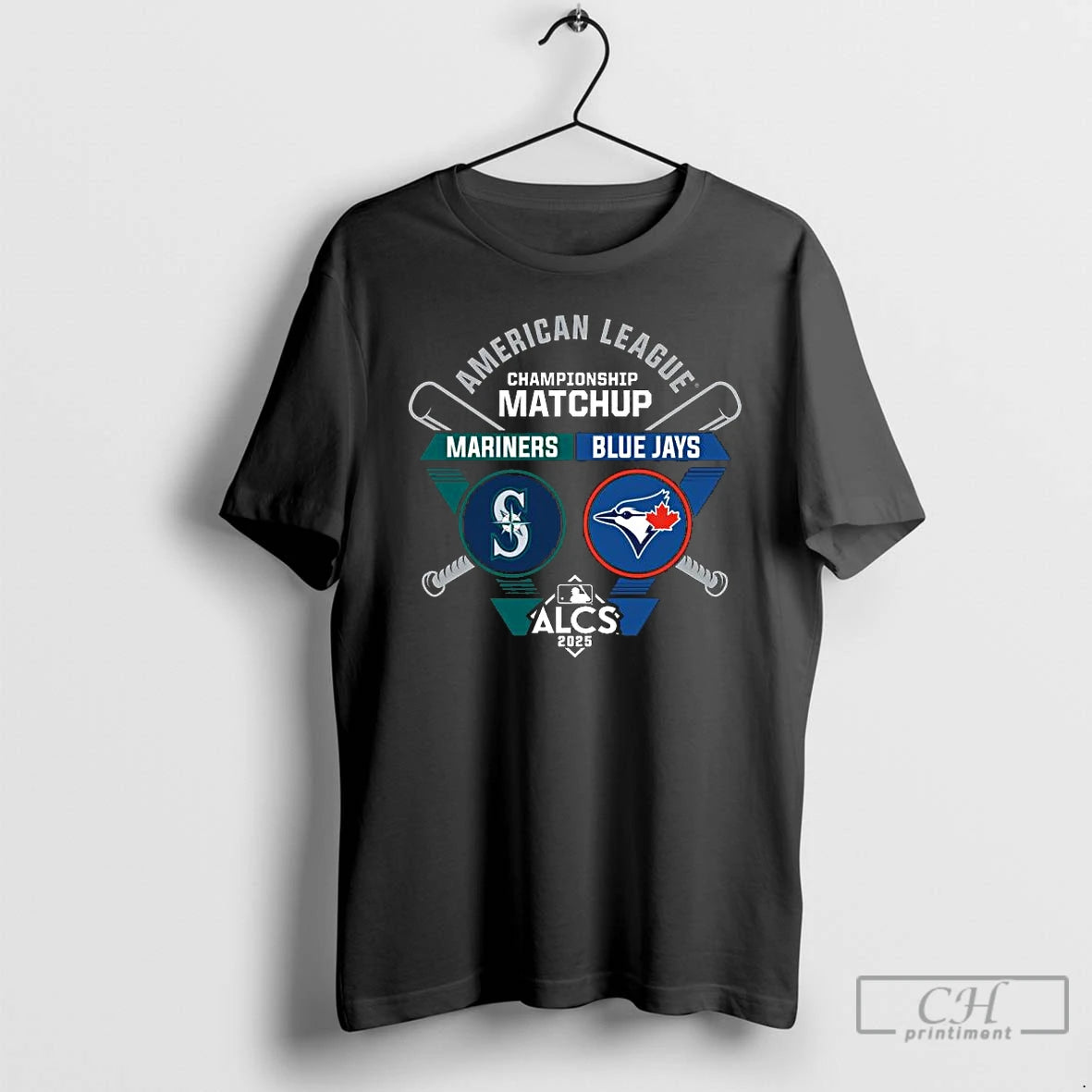 Classic Seattle Mariners Vs Toronto Blue Jays 2025 Alcs Matchup Bases Loaded T Shirts