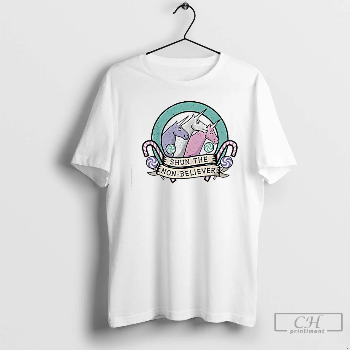 Classic Shun The Non Believers Unicorn Candy T-Shirts, Hoodie, Sweatshirt | PrintMintTees.com