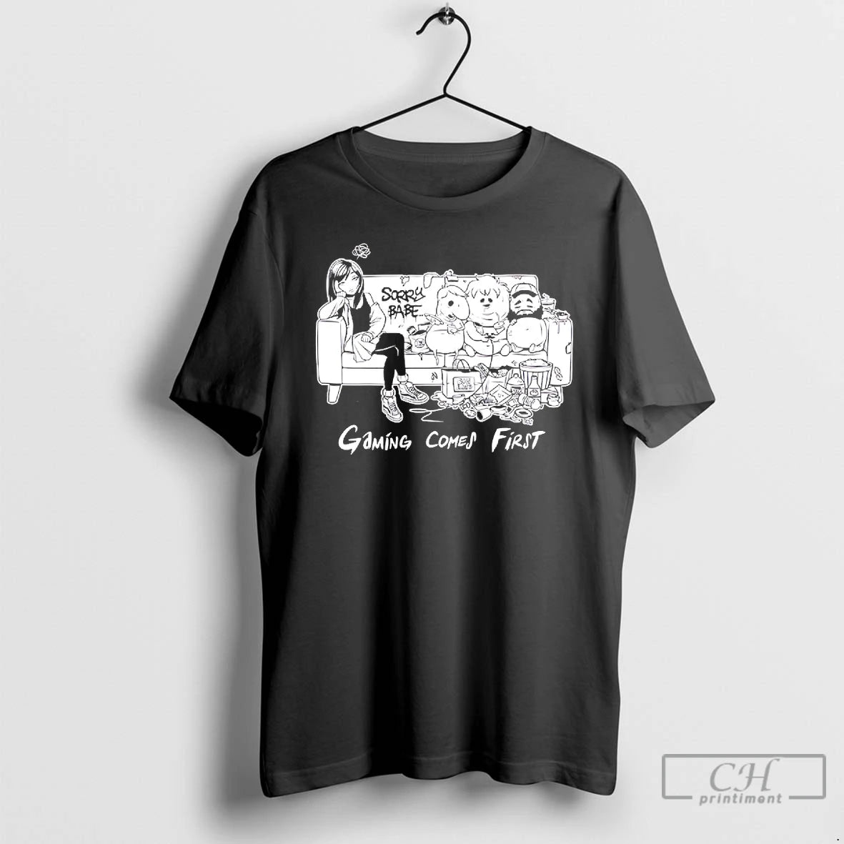 Classic Sorry Babe Gaming Comes First T-Shirts, Hoodie, Sweatshirt | PrintMintTees.com