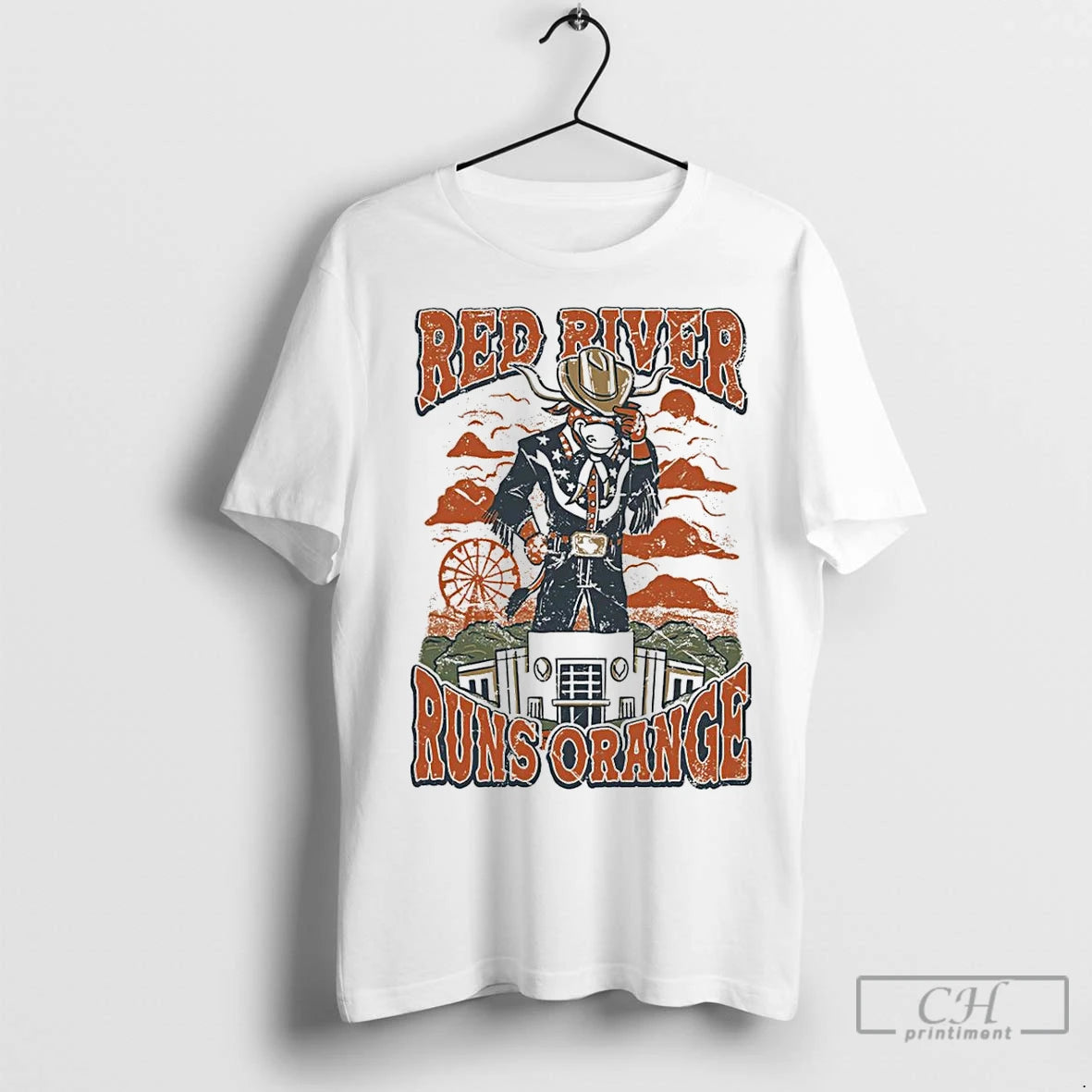 Classic Tennessee Longhorns Red River Runs Orange