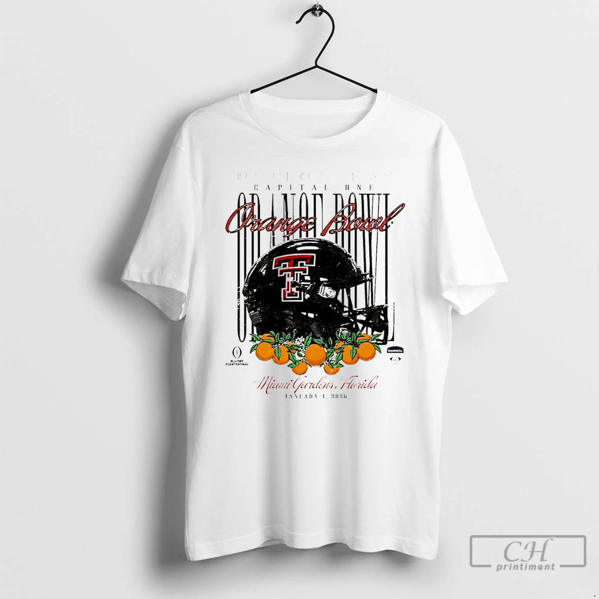 Classic Texas Tech Red Raiders 2026 Orange Bowl Helmet T-Shirts, Hoodie, Sweatshirt | PrintMintTees.com
