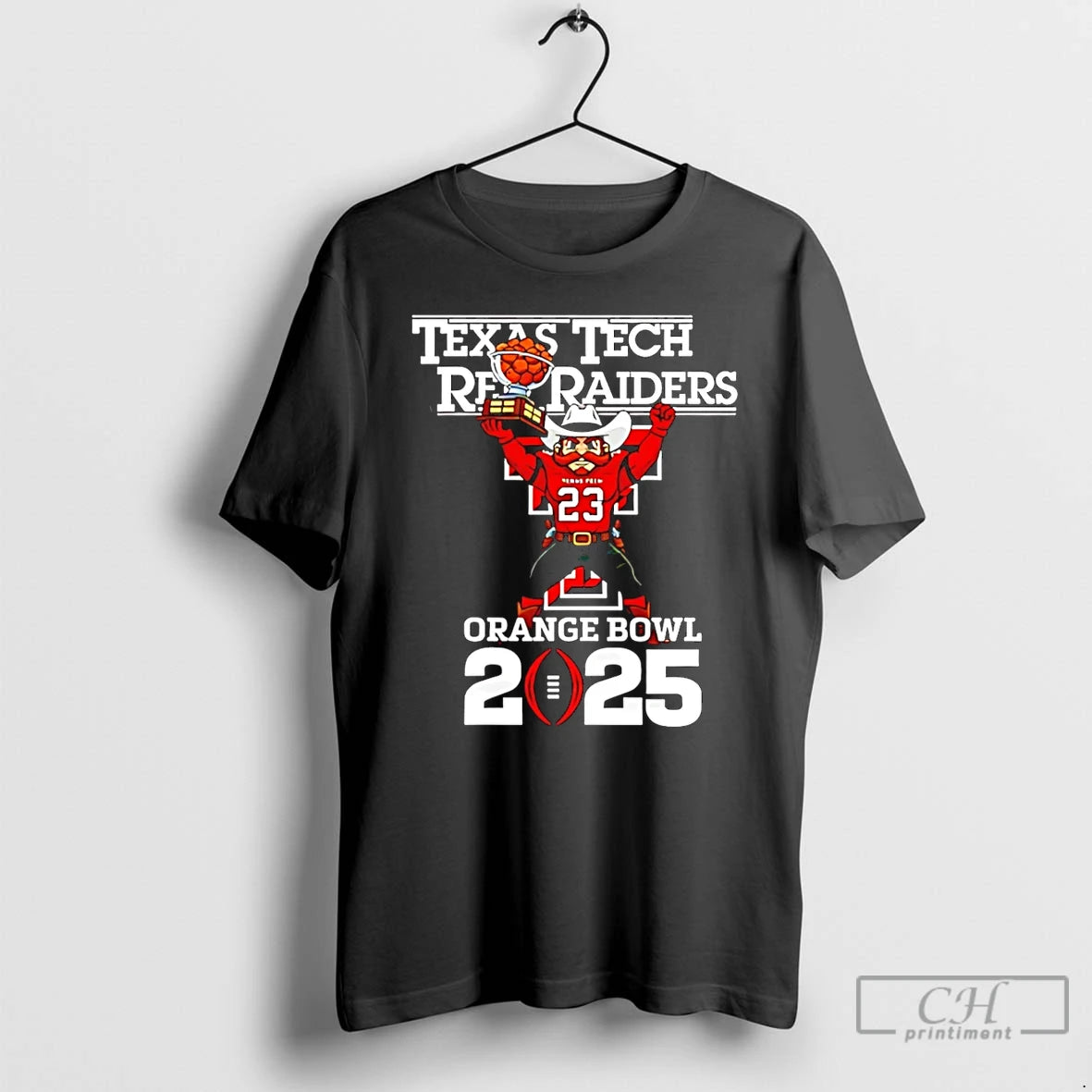 Classic Texas Tech Red Raiders Cfp 2026 Orange Bowl Mascot T-Shirts, Hoodie, Sweatshirt | PrintMintTees.com