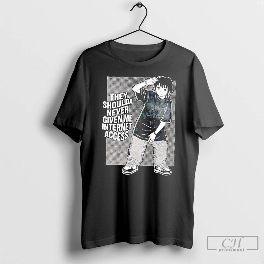 Classic They Shoulda Never Given Me Internet Access Vintage T-Shirts, Hoodie, Sweatshirt | PrintMintTees.com