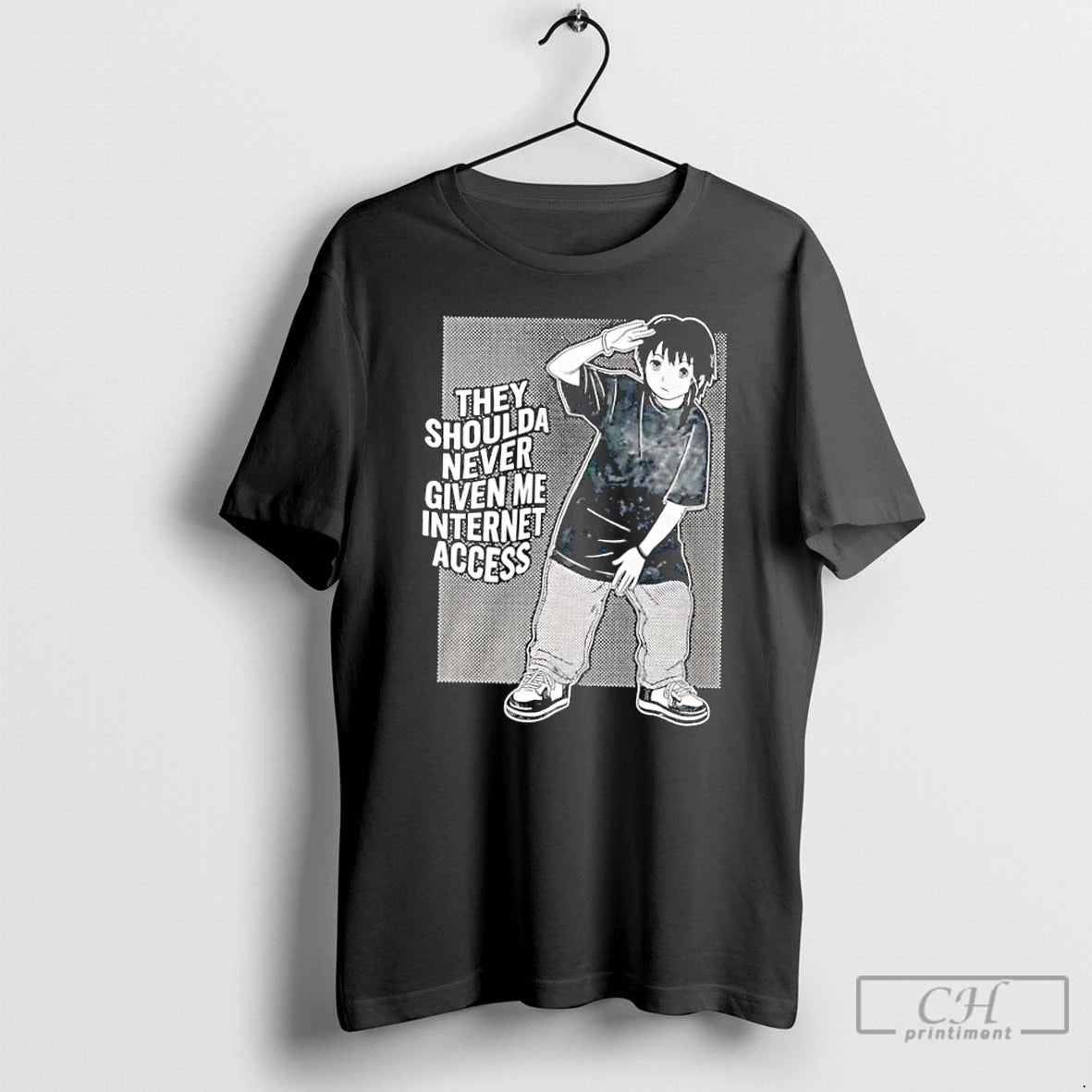 Classic They Shoulda Never Given Me Internet Access Vintage T-Shirts, Hoodie, Sweatshirt | PrintMintTees.com