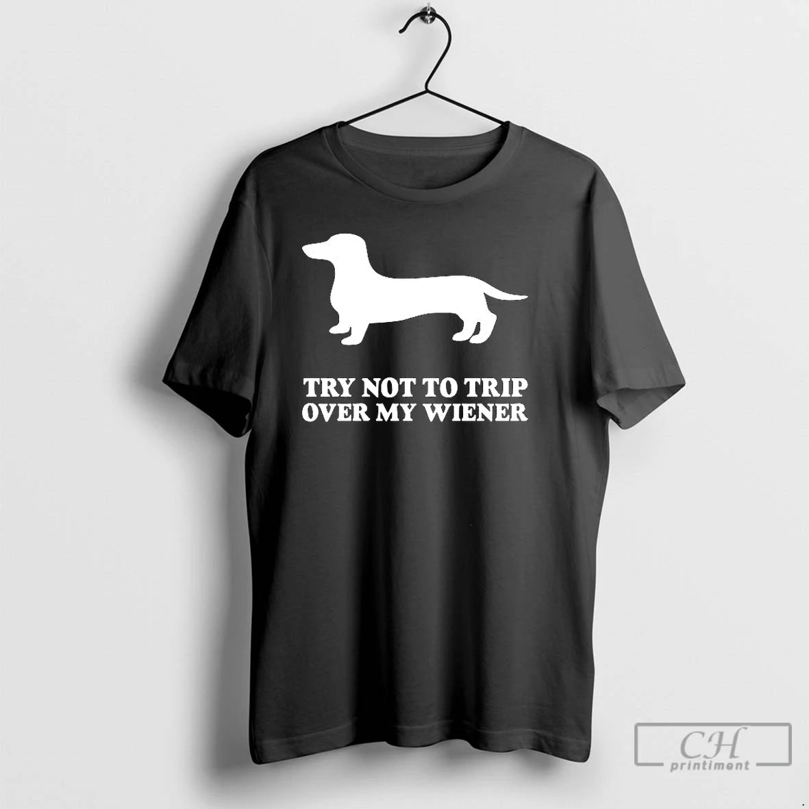 Classic Try Not To Trip Over My Wiener Jeremy Usbourne T-Shirts, Hoodie, Sweatshirt | PrintMintTees.com