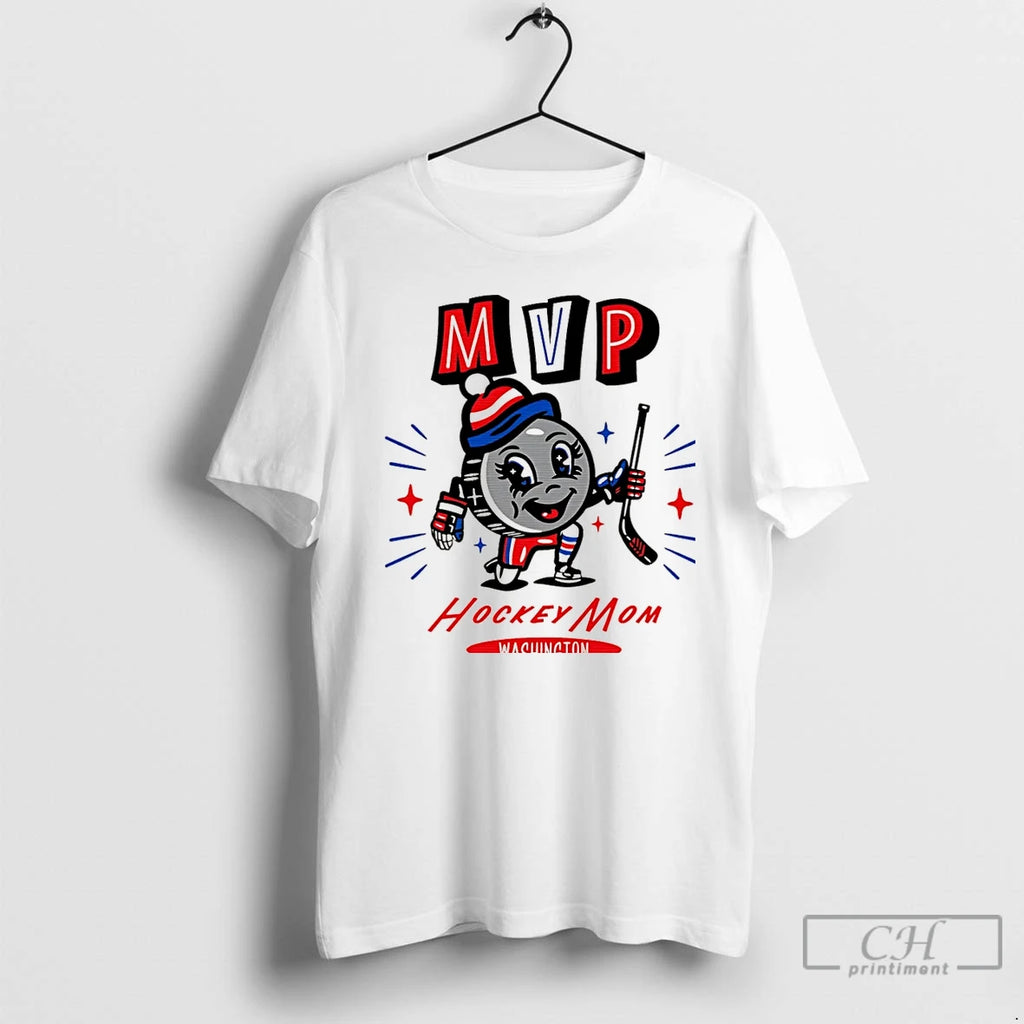 Classic Washington Hockey Mom Mvp 2025 Cartoon Christmas T-Shirts, Hoodie, Sweatshirt | PrintMintTees.com