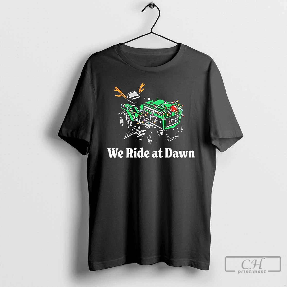 Classic We Ride At Dawn Christmas Light T-Shirts, Hoodie, Sweatshirt | PrintMintTees.com