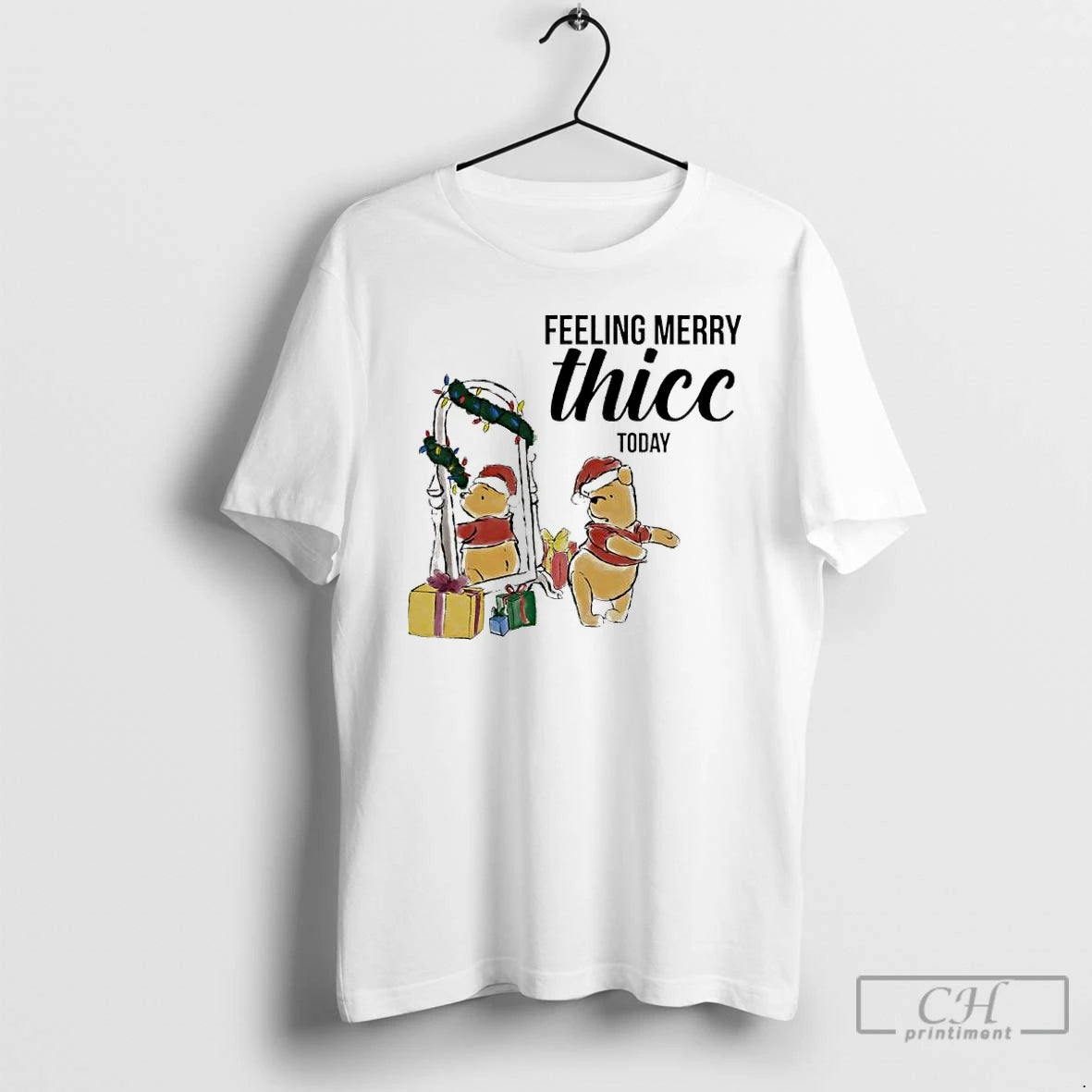 Classic Winnie The Pooh Feeling Merry Thiccmas Today T-Shirts, Hoodie, Sweatshirt | PrintMintTees.com