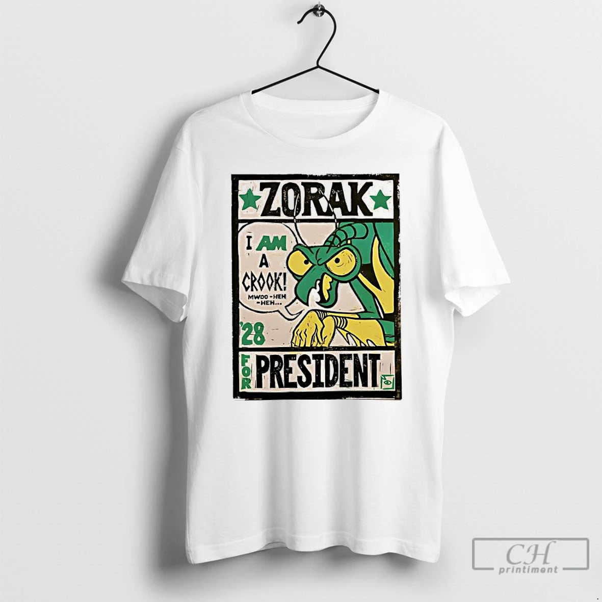 Classic Zorak I Am A Crook For President 28 T-Shirts, Hoodie, Sweatshirt | PrintMintTees.com