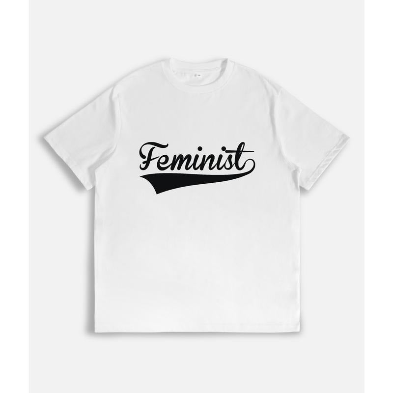 Classic and Impactful T - Shirt with a Clear Feminist Statement: "Feminist" style 04 Hoodie Sweatshirt | PrintMintTees.com
