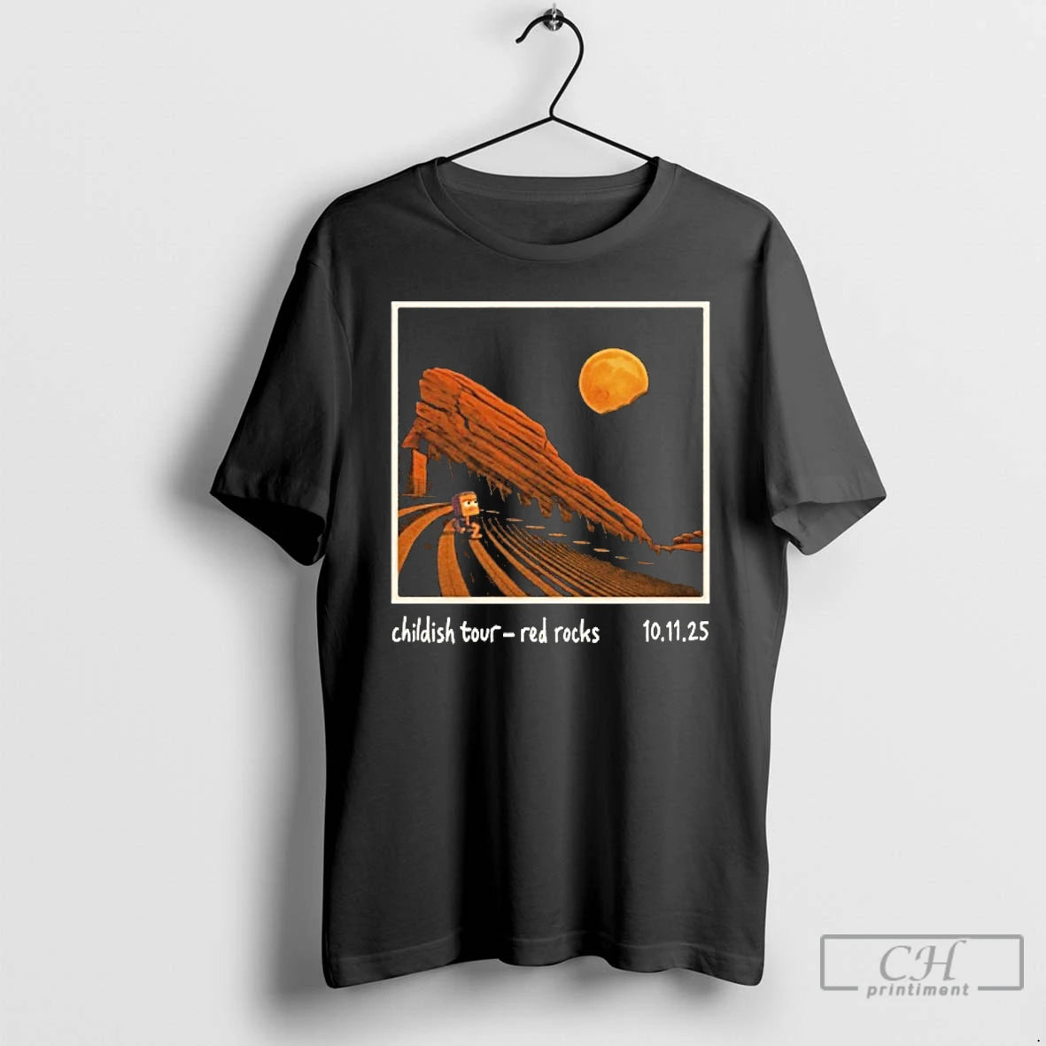 Classic Lane 8 Childish Tour Morrison Colorado Red Rocks Oct 11 2025 T Shirts