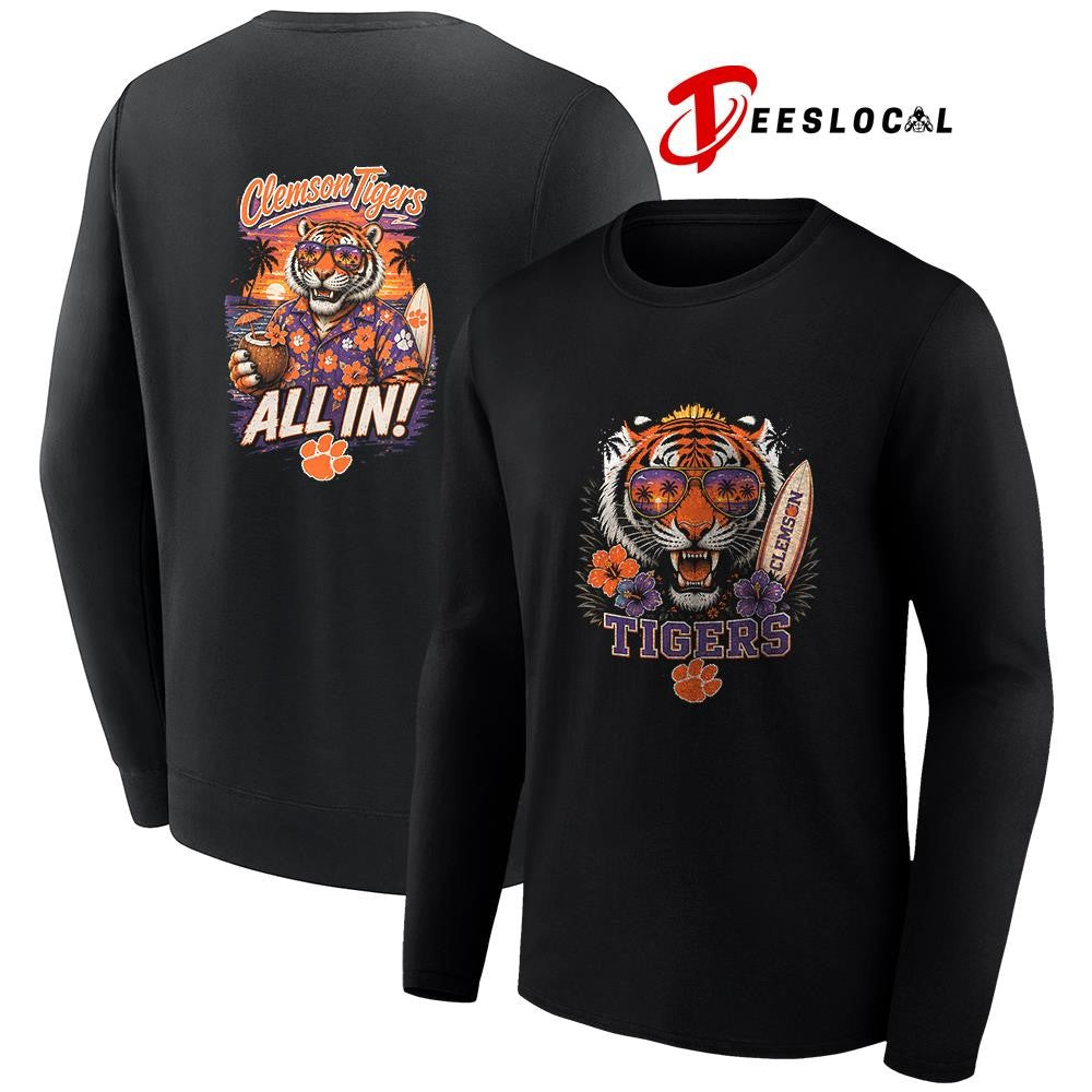 Clemson Tigers NCAA Tropical mascot shirt