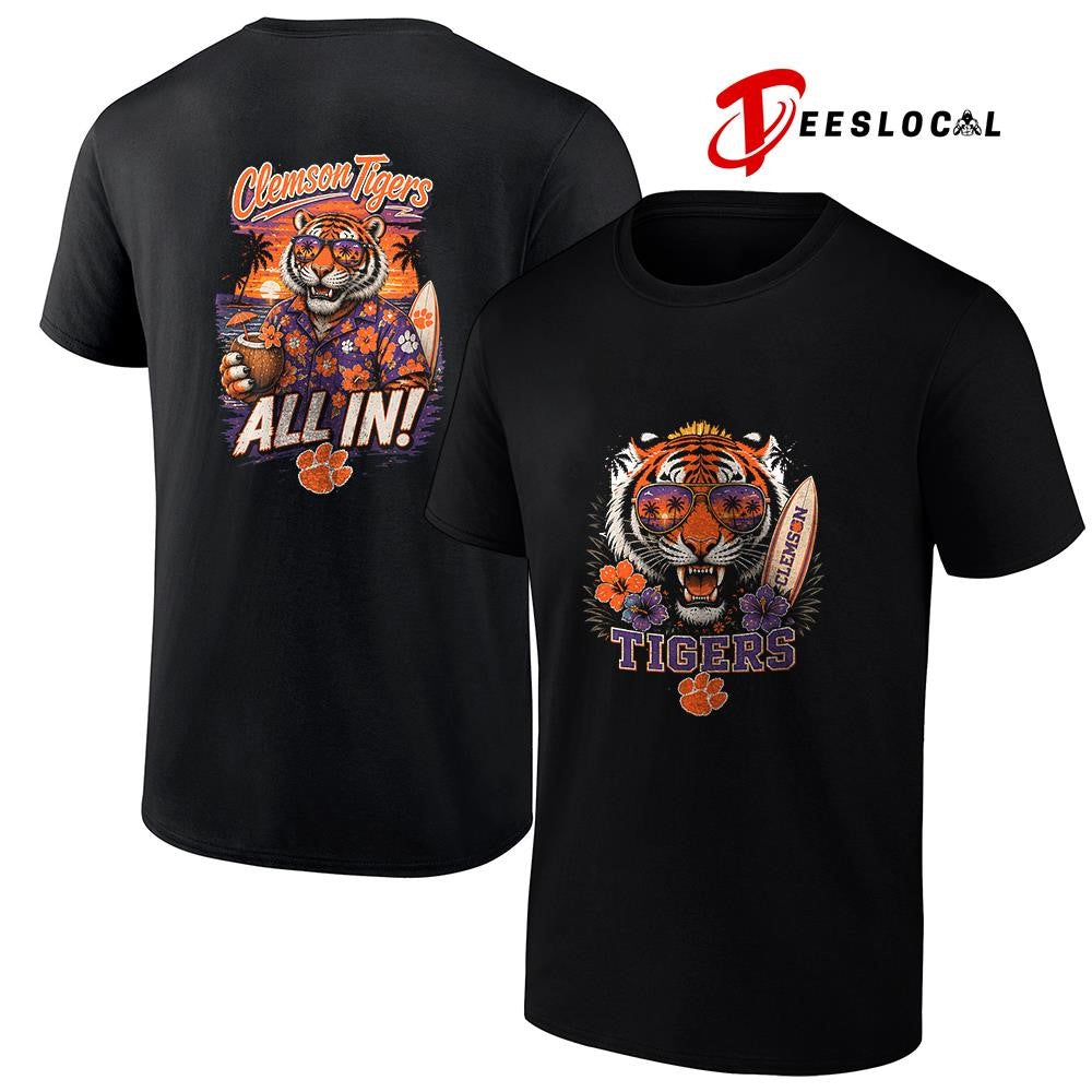 Clemson Tigers NCAA Tropical mascot shirt