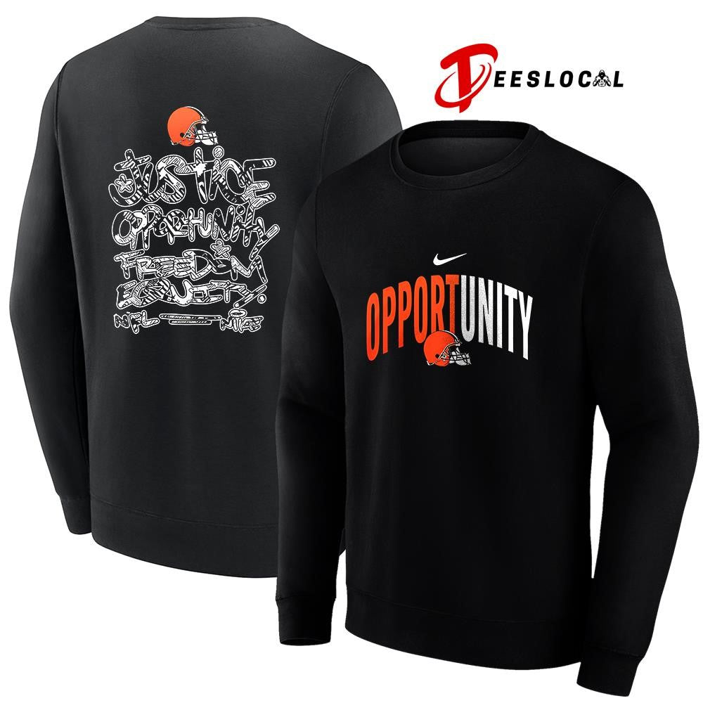 Cleveland Browns justice opportunity freedom equity shirt