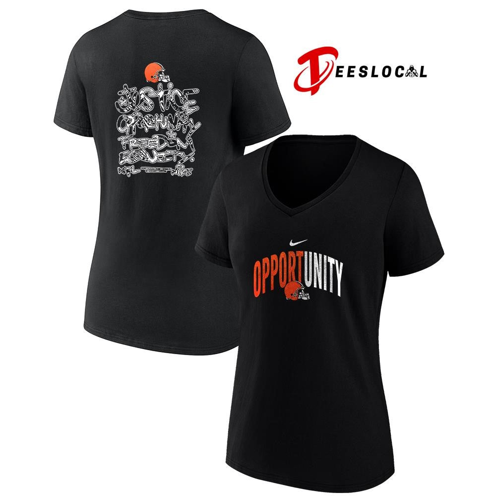 Cleveland Browns justice opportunity freedom equity shirt