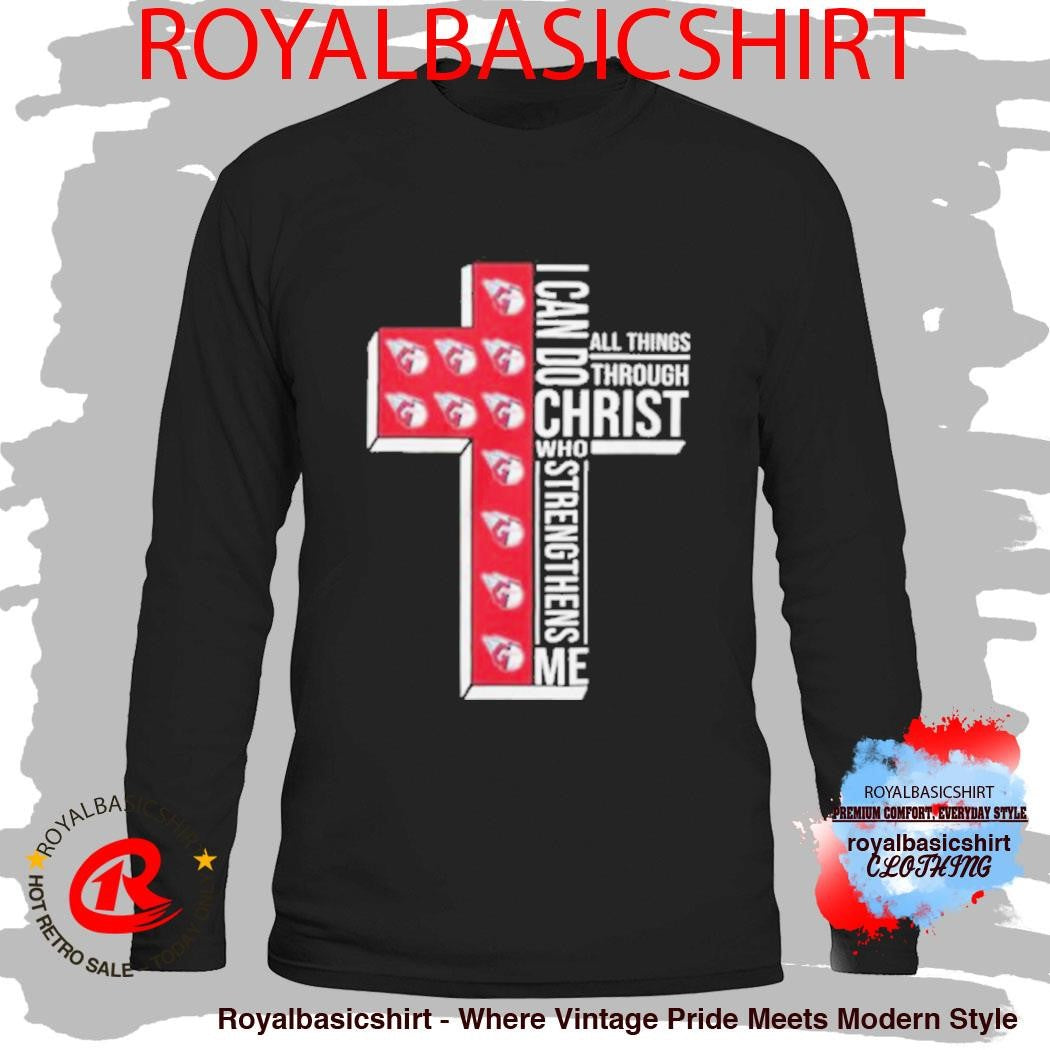 Cleveland Guardians Baseball Cross I Can Do All Things Through Christ Shirt