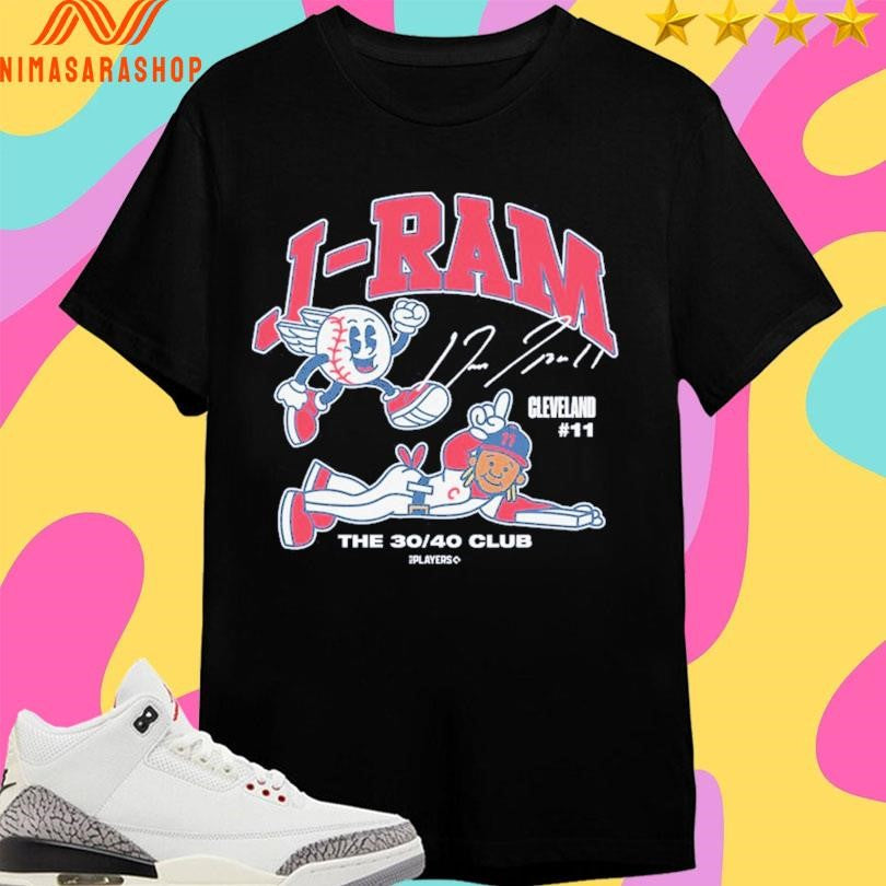Cleveland Guardians José Ramírez Signature J-Ram The 30 40 Club Superstar Cartoon Shirts