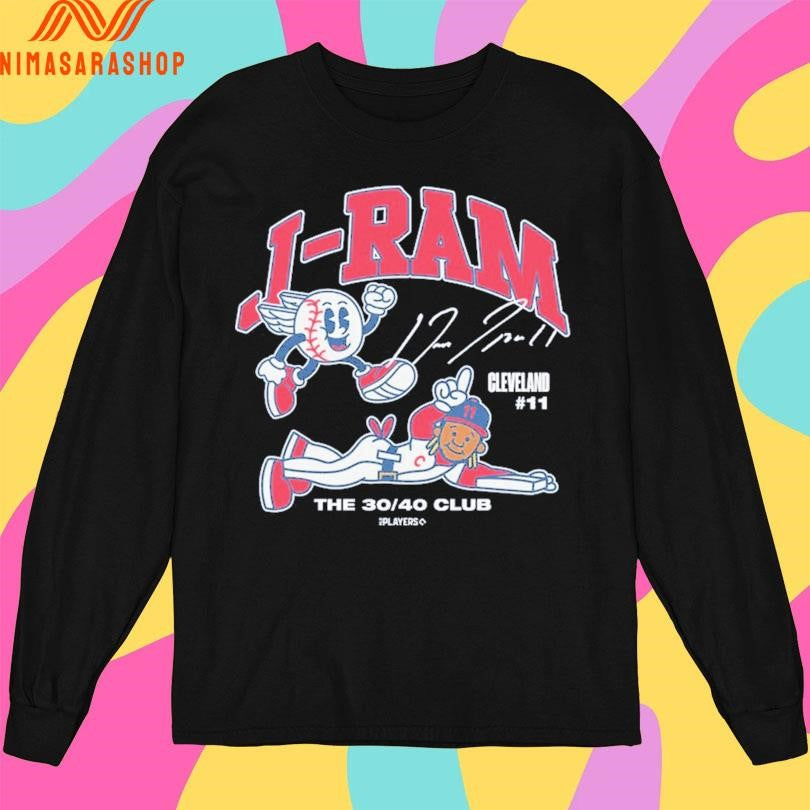 Cleveland Guardians José Ramírez Signature J-Ram The 30 40 Club Superstar Cartoon Shirts