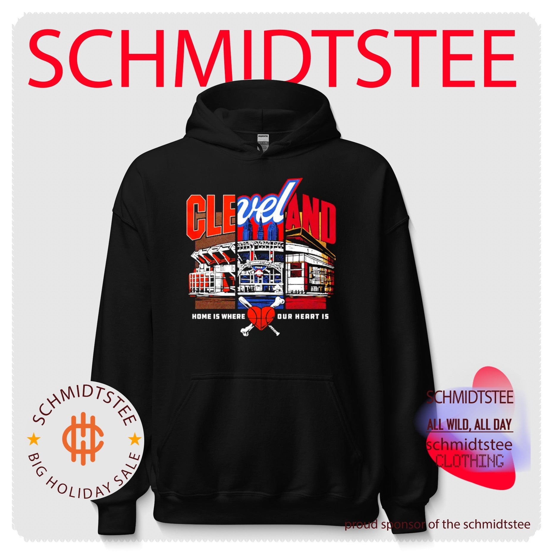 Cleveland sports home is where our heart is shirt
