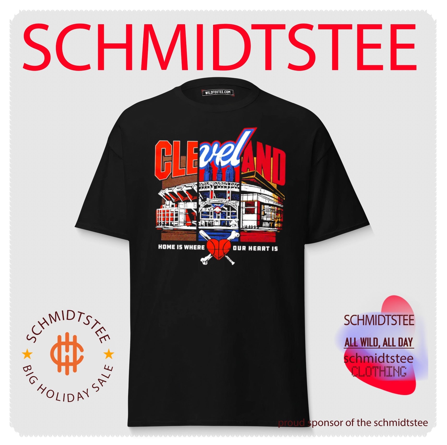 Cleveland sports home is where our heart is shirt