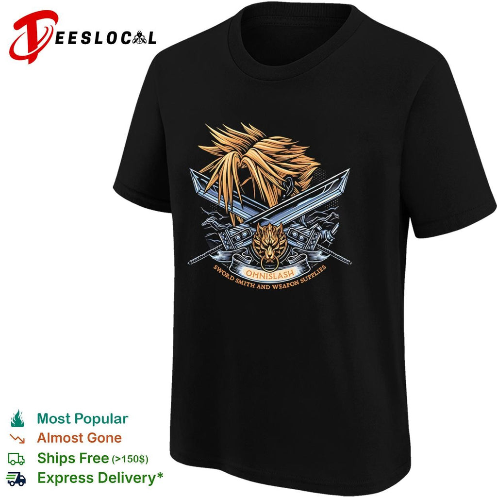 Cloud Strife from Final Fantasy Emblem of the Omnislash shirt
