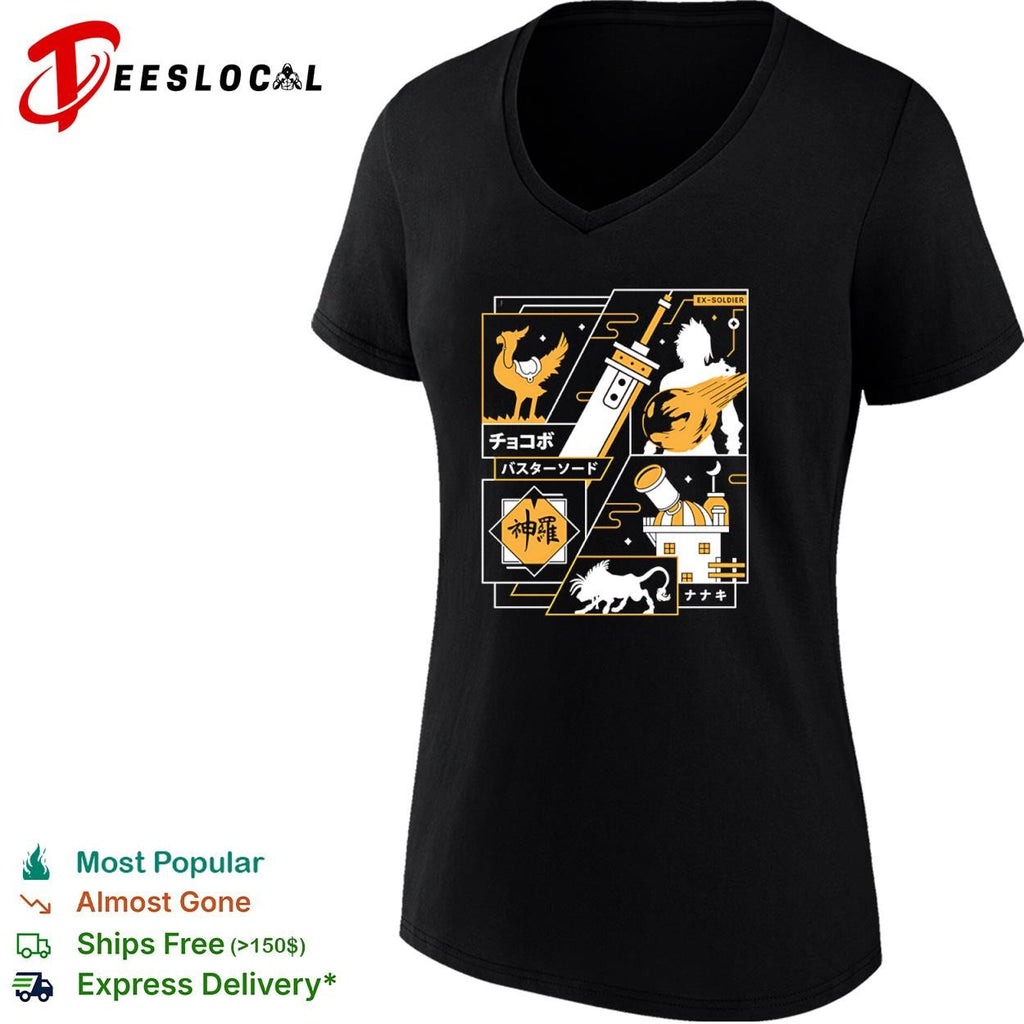 Cloud Strife from Final Fantasy Strife Midgar Aesthetic shirt