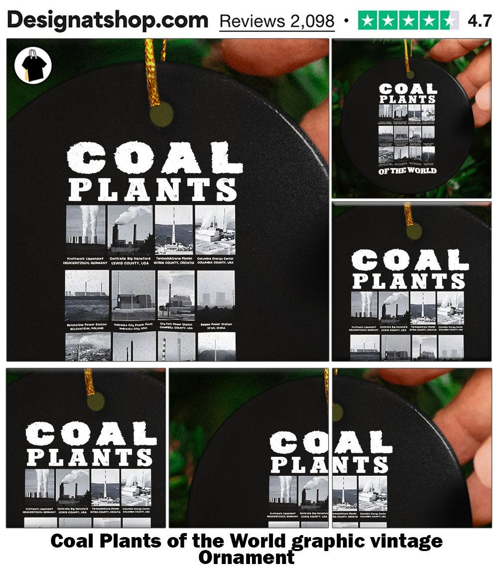 Coal Plants of the World graphic vintage shirt