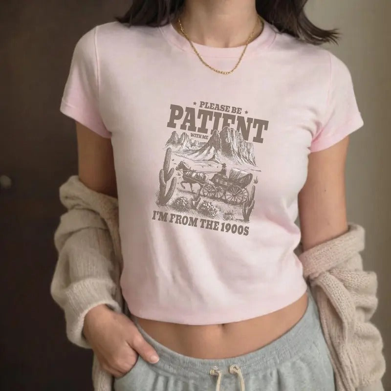 Coastal Cowgirl Baby Tee - Y2K Howdy Shirt for Girls - Comfort, Casual Cotton Top Hoodie Sweatshirt | PrintMintTees.com