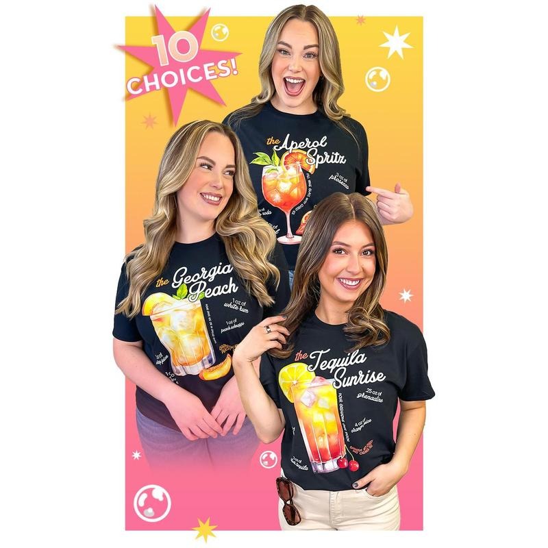Cocktail Recipe Graphic T-Shirt Hoodie Sweatshirt | PrintMintTees.com