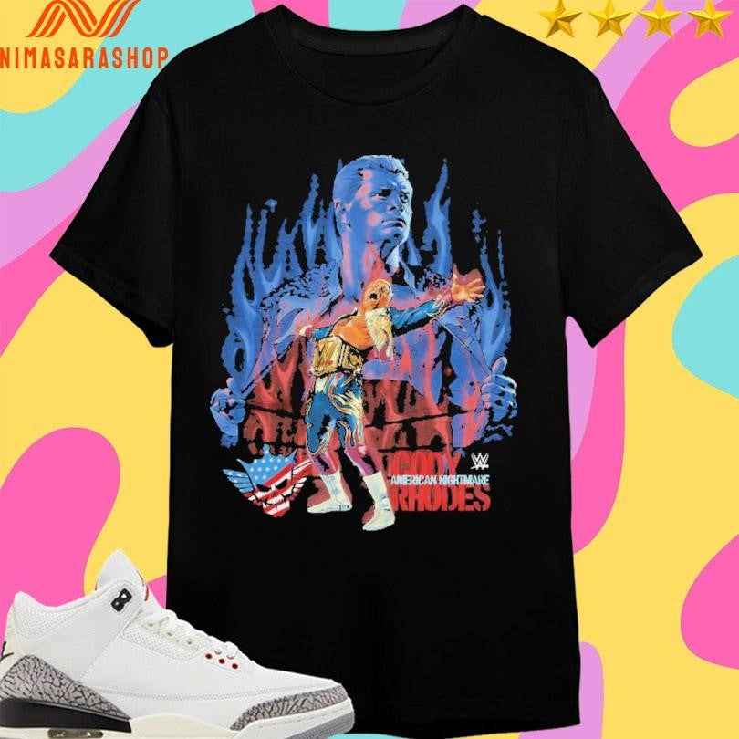 Cody Rhodes American Nightmare Flames Shirts