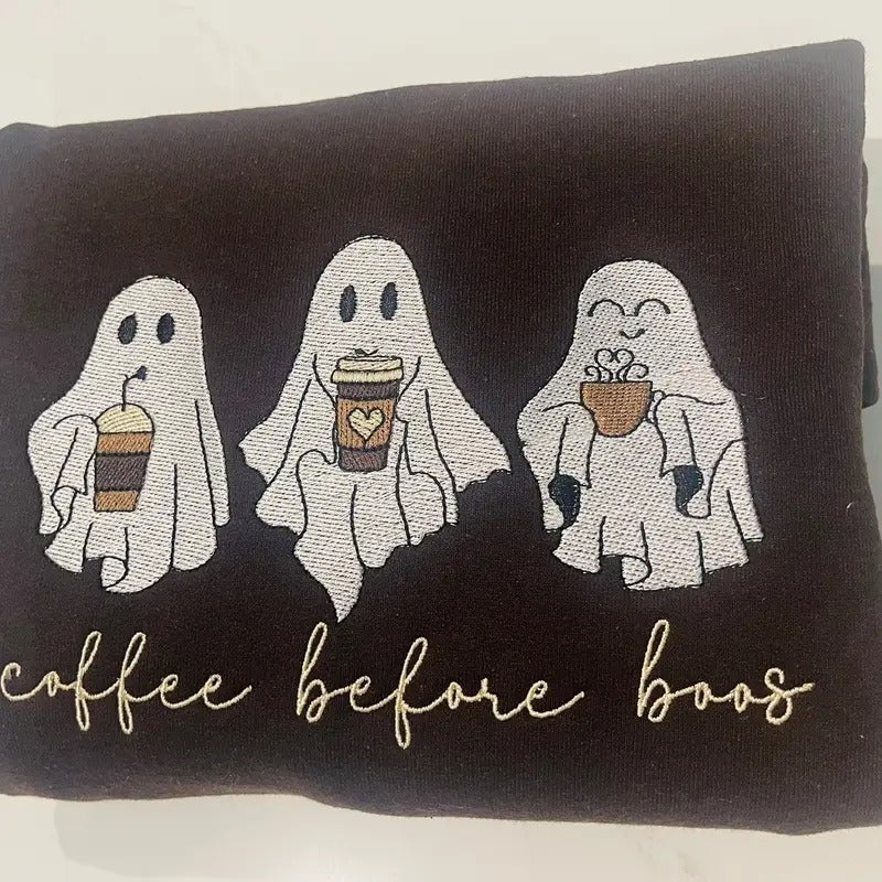 Coffee before boos sweatshirt T-Shirts, Hoodie | PrintMintTees.com