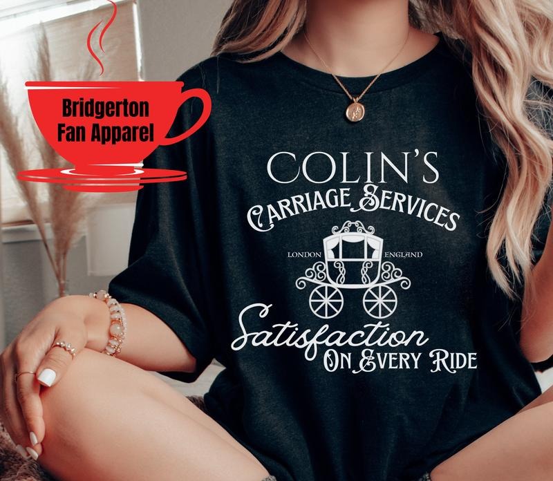 Colin's Carriage Shirt, Bridgerton Fan Shirt, Season 3, Penelope Featherington, Colin Bridgerton, Gift for Bridgerton Fan...