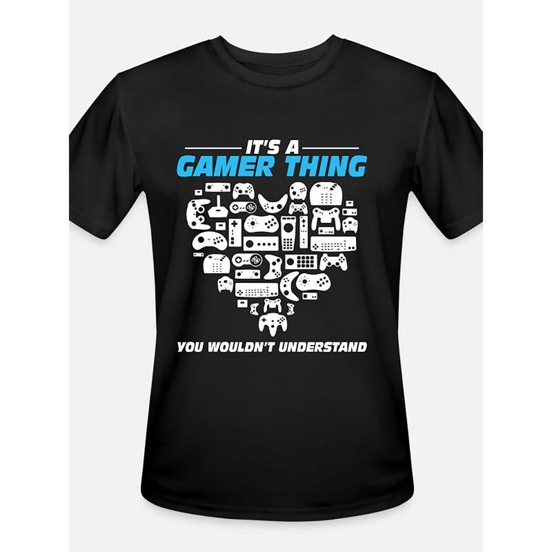 Collection of Funny Graphic T-shirts, Black, Gamer-1178 Men's Short Sleeve made in usa Hoodie Sweatshirt | PrintMintTees.com