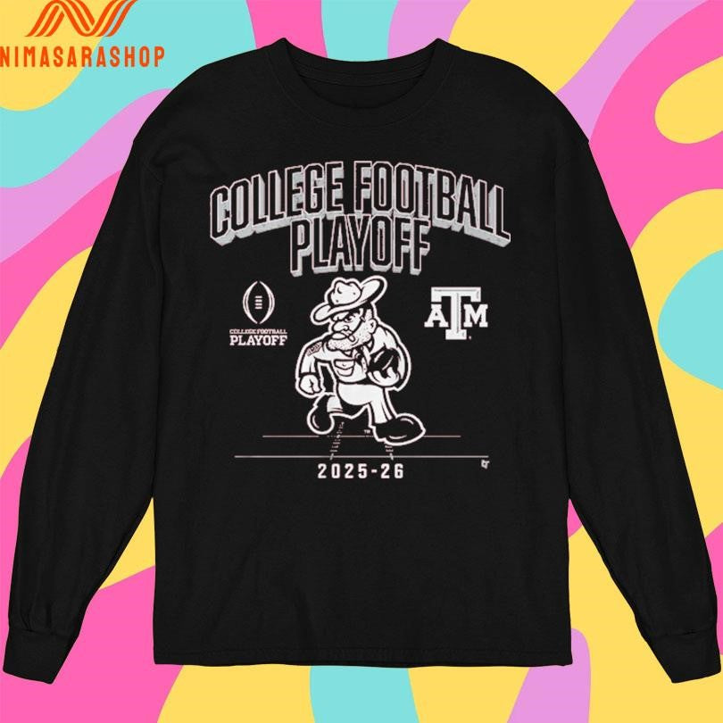 College Football Playoff Texas A&amp;M Football 2025 Mascot Shirts