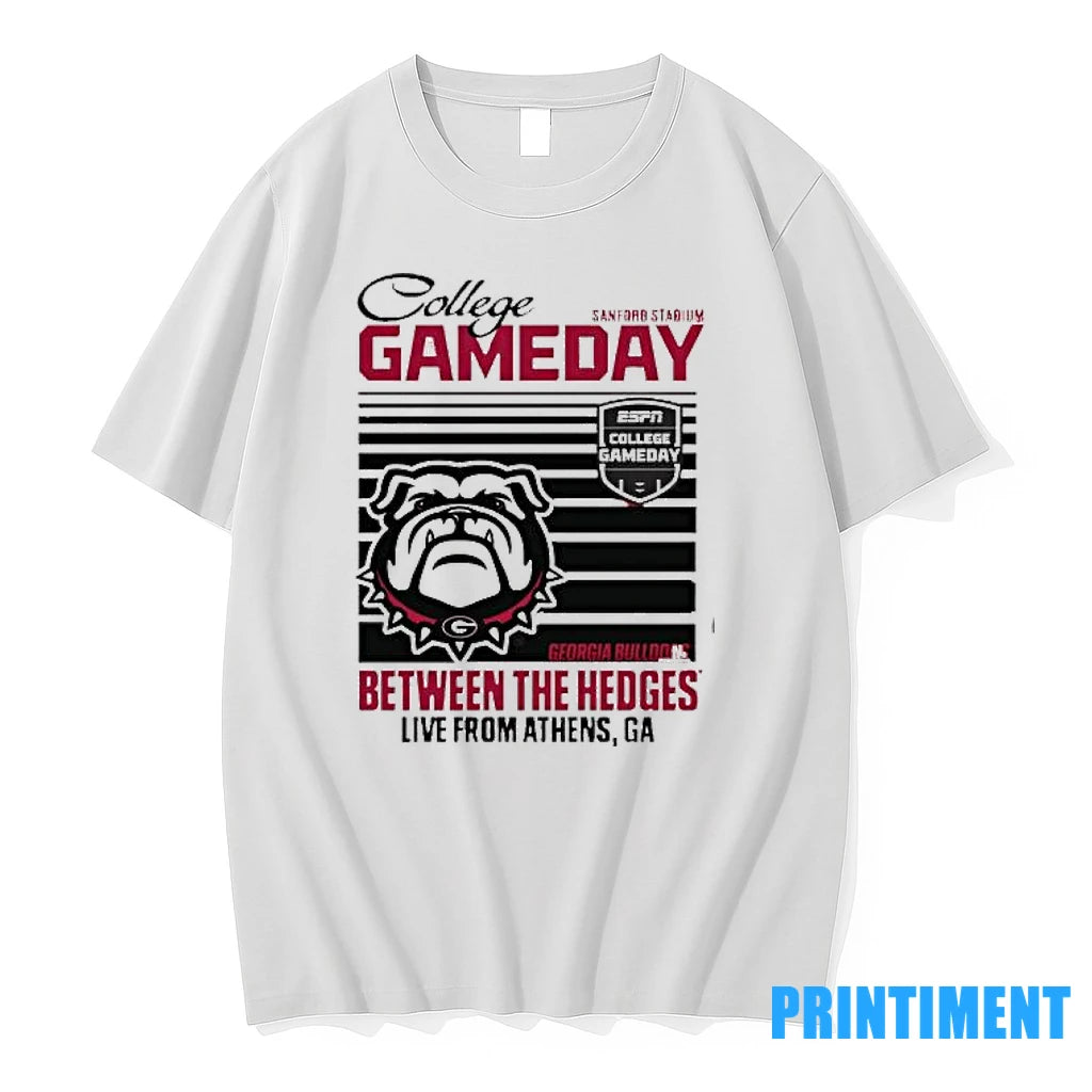 College Gameday 2025 Georgia Bulldogs Between The Hedges Tshirts Sweater