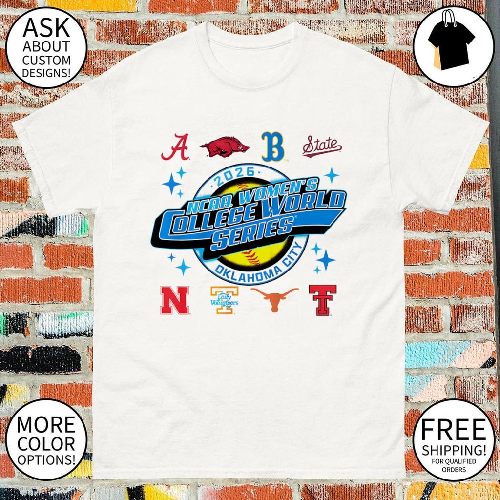 College Softball Teams 2026 NCAA Women’s College World Series Oklahoma City shirt