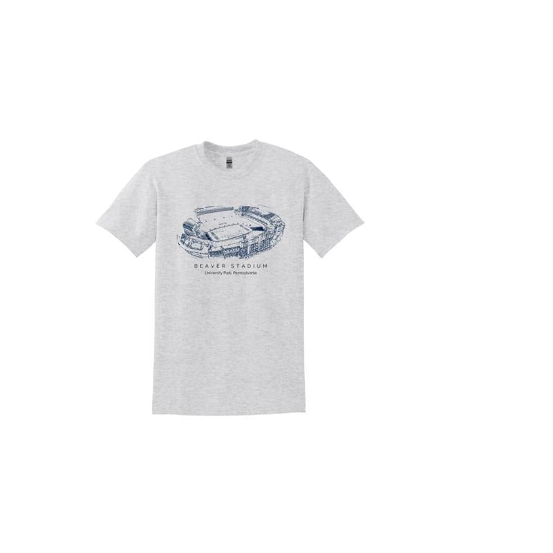 College Stadium T Shirt Gray Hoodie Sweatshirt | PrintMintTees.com
