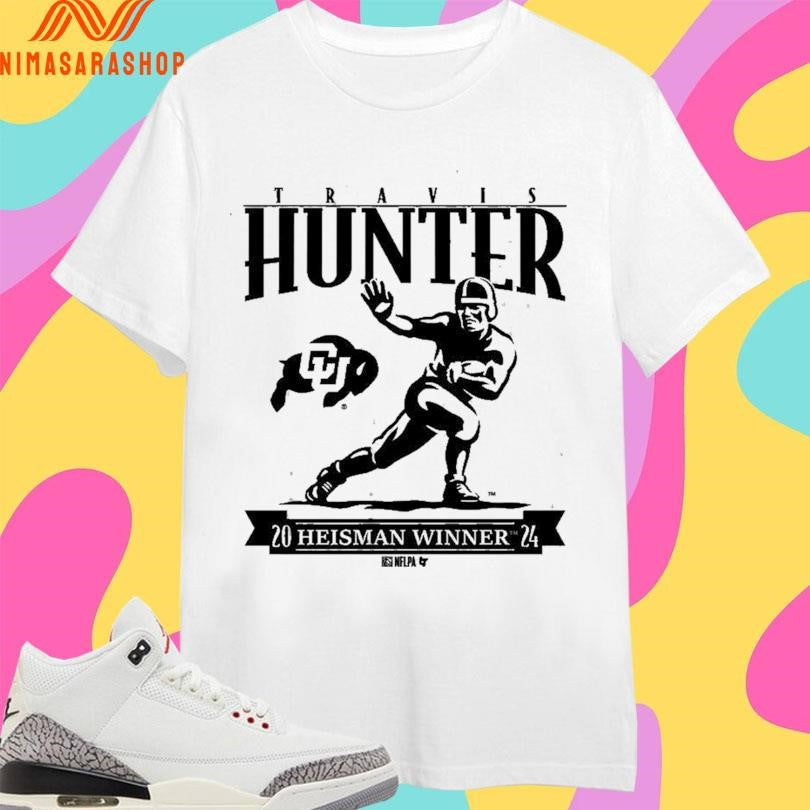 Colorado Buffaloes Football Travis Hunter Heisman Winner Trophy 2024 Shirts