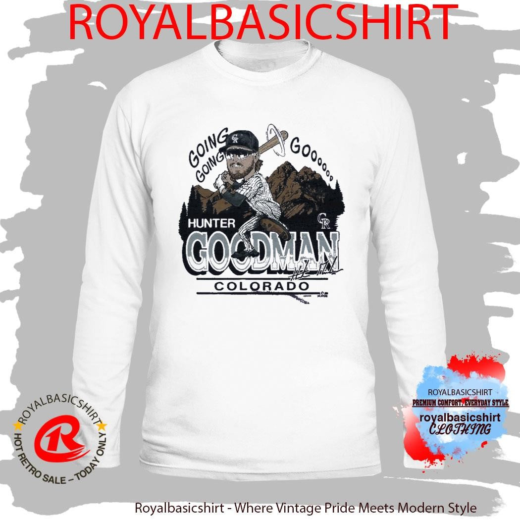 Colorado Rockies Hunter Goodman Signature Shirt