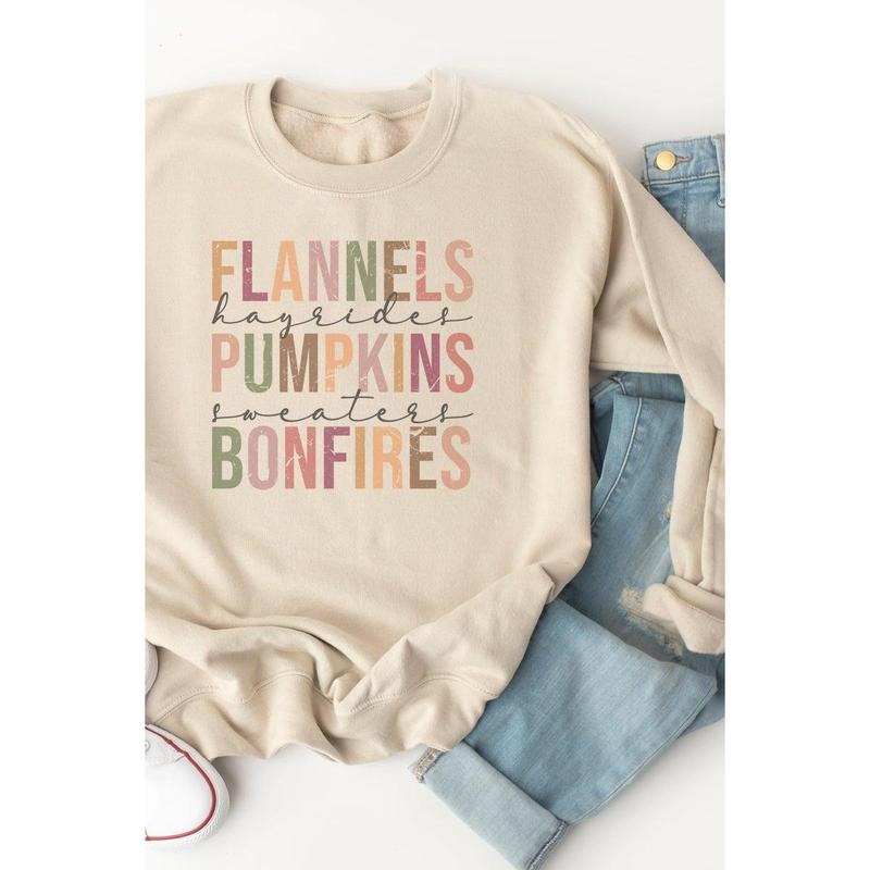 Colorblock Fall Things Ecosmart Crewneck Sweatshirt Shirt Hoodie | PrintMintTees.com