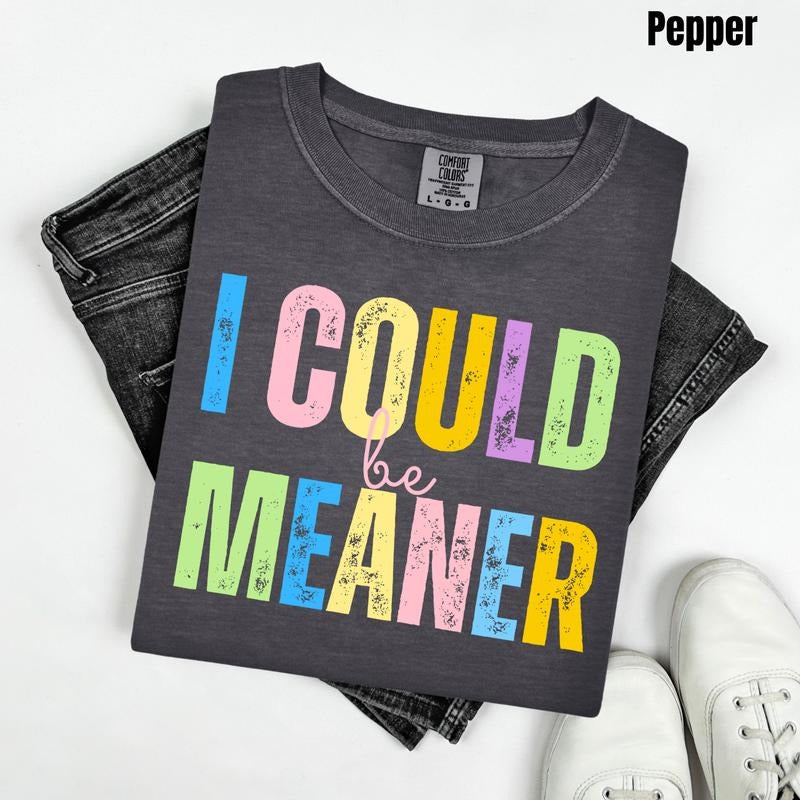 Colorful Could Be Meaner Comfort Colors T-Shirt 'NLB' Hoodie Sweatshirt | PrintMintTees.com