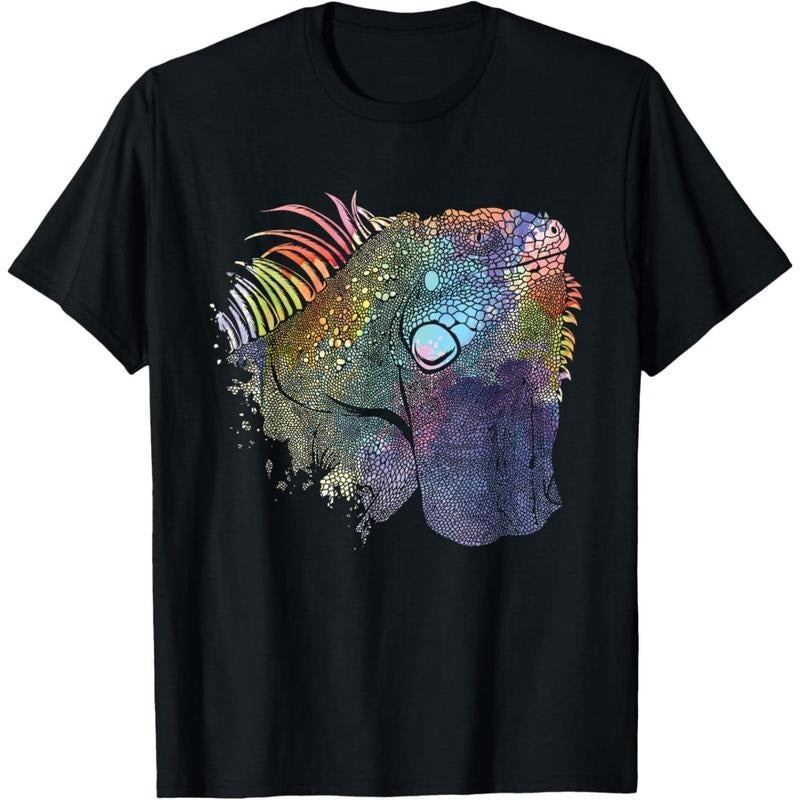 Colorful Iguana - Reptile Lover Herpetology Herpetologist T-Shirt made in usa Hoodie Sweatshirt | PrintMintTees.com
